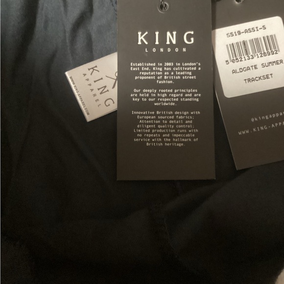 NWT Men’s King London Aldgate Summer Trackset Shorts, Size Small - Picture 4 of 5